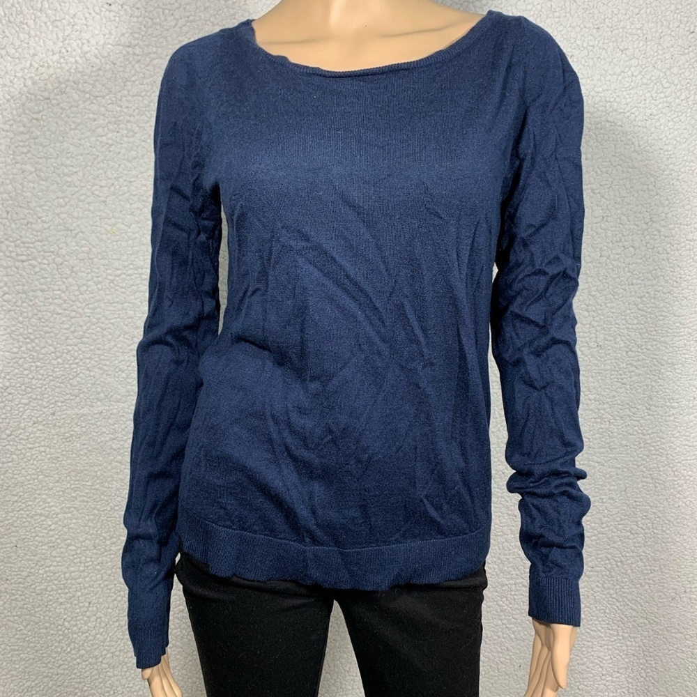 DVF Diane von Furstenberg Women’s Silk & Cashmere Zip Up Sweater Size L Preppy